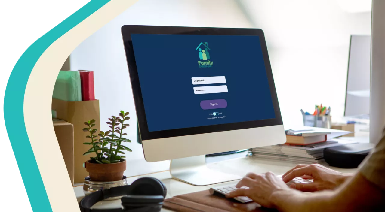 Photo: Computer showing FCU Online