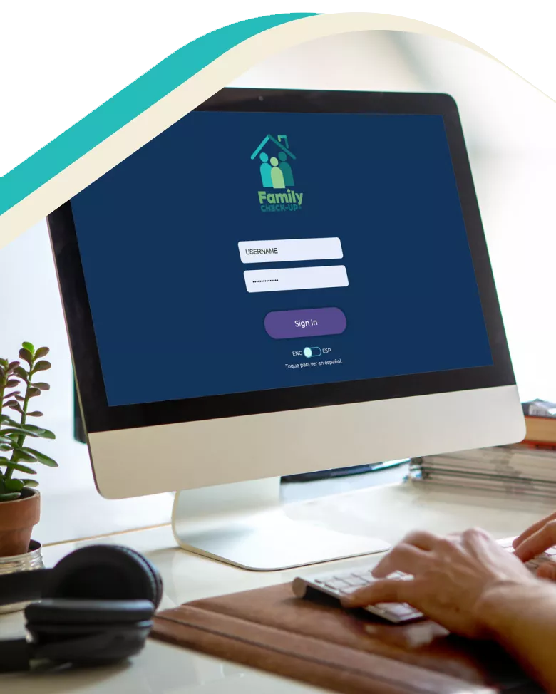 Photo: Computer showing FCU Online